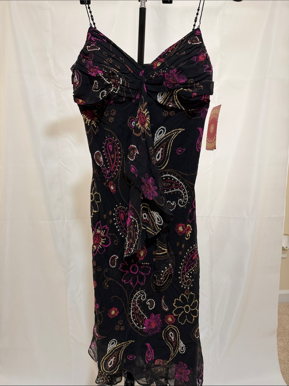 NWT Sangria 100% Silk Sleeveless Dress